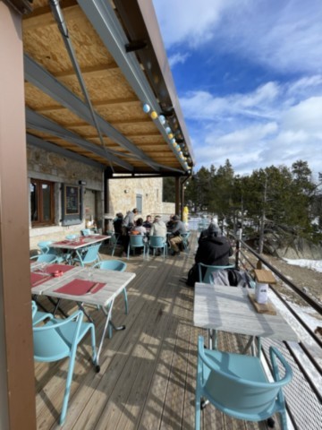 terrasse Bouillouses refuge terrasse Bouillouses refuge