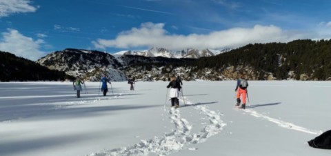 Bouillouses rando raquettes neige refuge bouillouses carlit refuge cerdagne capcir pyrenees oreientales